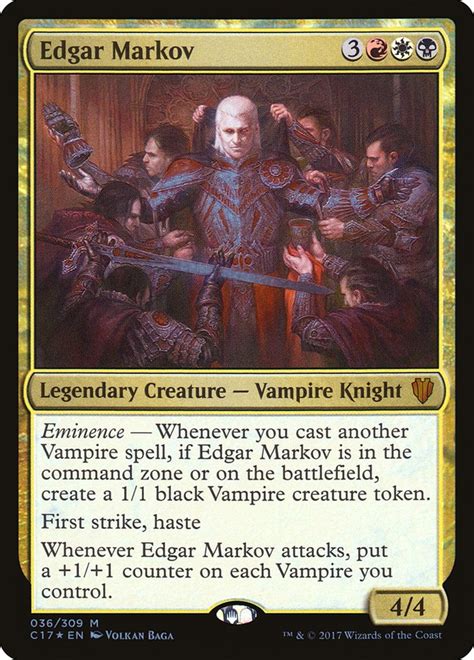 magic the gathering vampire commander|edgar markov vampire commander deck.